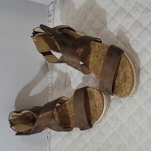 Adrienne Vittadini Sport Women's Espardrilles Sandals Size 10M Brown